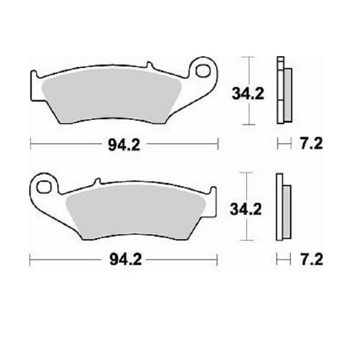 PLAQUETTES DE FREIN AVANT BRAKING HONDA CRF 250 03/17