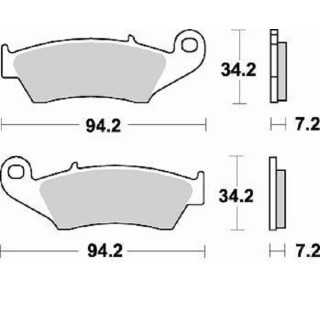 PLAQUETTES DE FREIN AVANT BRAKING HONDA CRF 450 02/18