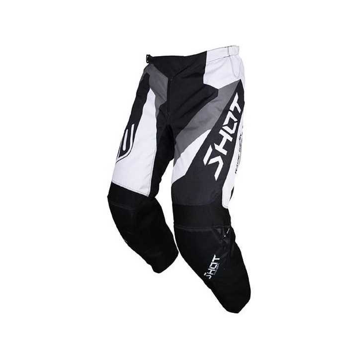 PANTALON MOTO CROSS SHOT 2018 DEVO ALERT NOIR BLANC