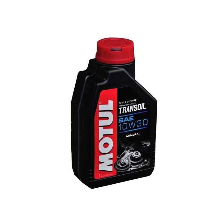 HUILE MOTO CROSS BOITE MOTUL TRANSOIL SAE 10W30 MINERAL 2T 1L