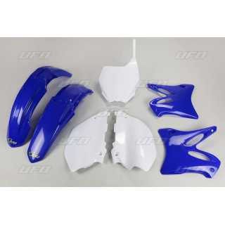 KIT PLASTIQUES CARENAGE UFO COULEUR ORIGINE BLEU - BLANC YAMAHA YZ 125 - 250 06-14