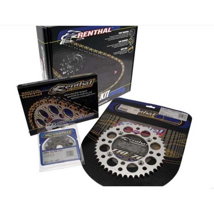 Kit chaine RENTHAL 520 type R1 1449 Suzuki RMZ-450