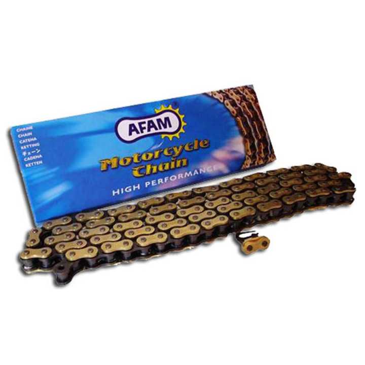 Chaine de transmition AFAM 520 MX4-G Or attache type semi-pressée