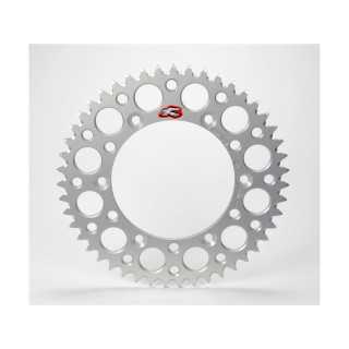 Couronne RENTHAL Ultralight 52 dents alu anti-boue pas 520 type 154U anodise argent Honda CR-125 00-01