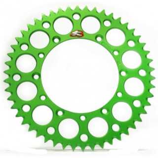 Couronne RENTHAL Ultralight 50 dents alu anti-boue pas 520 type 112U anodise argent Kawasaki KXF-250 13-18