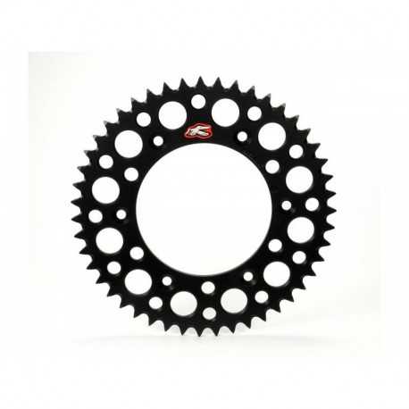 Couronne RENTHAL Ultralight 50 dents alu anti-boue pas 520 type 123U anodise argent Suzuki RM-125 98-99 Couronne RENTHAL Ultralight 50 dents alu anti-boue pas 520 type 123U anodise argent Suzuki RM-125 98-99