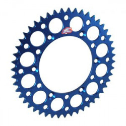 Couronne RENTHAL Ultralight 51 dents alu anti-boue pas 520 type 150U anodise argent Yamaha YZF-250 10-13