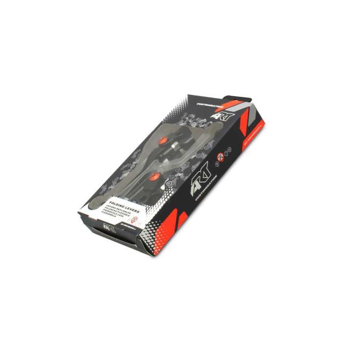 Leviers repliables ART noirvis orange par paire KTM SX125 14-15