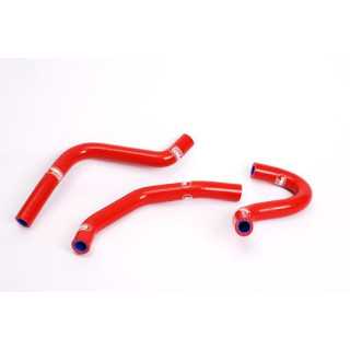 Durites de radiateur SAMCO type origine rouge - 3 durites Honda CR85 02-07