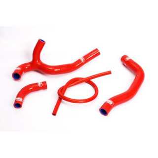 Durites de radiateur SAMCO kit transformation Y rouge - 4 durites Honda CRF450 05-08