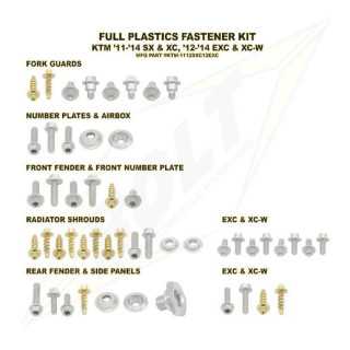 Kit vis complet de plastiques Bolt KTM SX 11-15