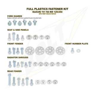 Kit vis complet de plastiques Bolt Suzuki RM125-250 01-08