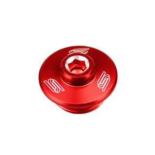 Bouchon superieur carter dhuile SCAR rouge - KAWASAKI KX 85 0109