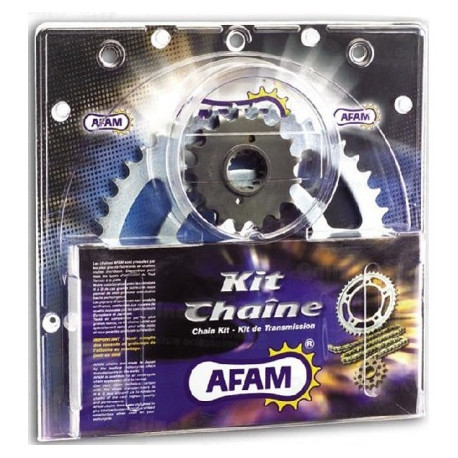 Kit chaîne AFAM 428MX 14/51 standard - couronne ultra-light anti-boue Yamaha YZ 85 grande roue 2019-21