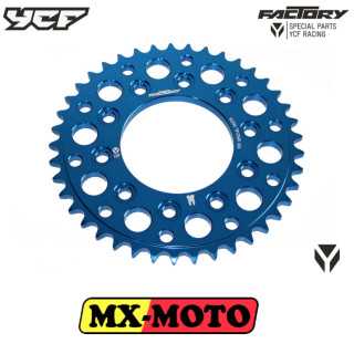 COURONNE ALUMINIUM TAILLEE DANS LA MASSE BLEU