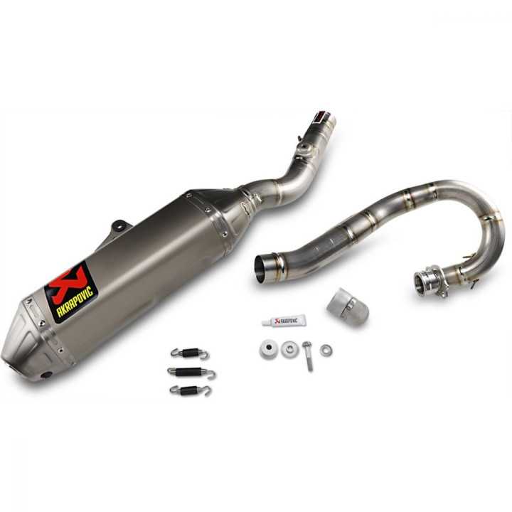 LIGNE COMPLETE AKRAPOVIC TITANE POUR RMZ250 2019-2021
