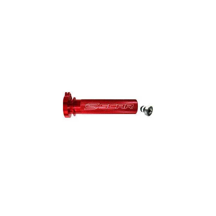 BARILLET DE GAZ SCAR ALU + ROULEMENT ROUGE HONDA CRF 250-450