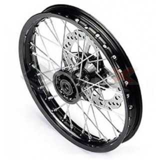 ROUE COMPLETE ACIER RENFORCEE POUR AXE DE ROUE DE 15, MOYEUX ARRIERE AVEC 5 VIS DE FIXATION POUR COURONNE