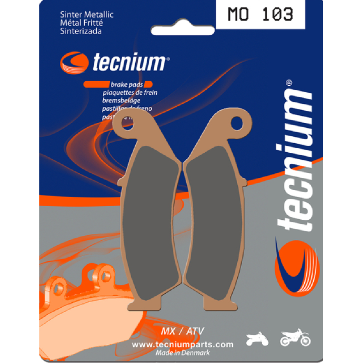 PLAQUETTES DE FREIN AVANT MO103 TECNIUM HONDA CR 250 87/94