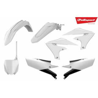 KIT PLASTIQUES POLISPORT BLANC YZF 250 2019-22 450 2018-22