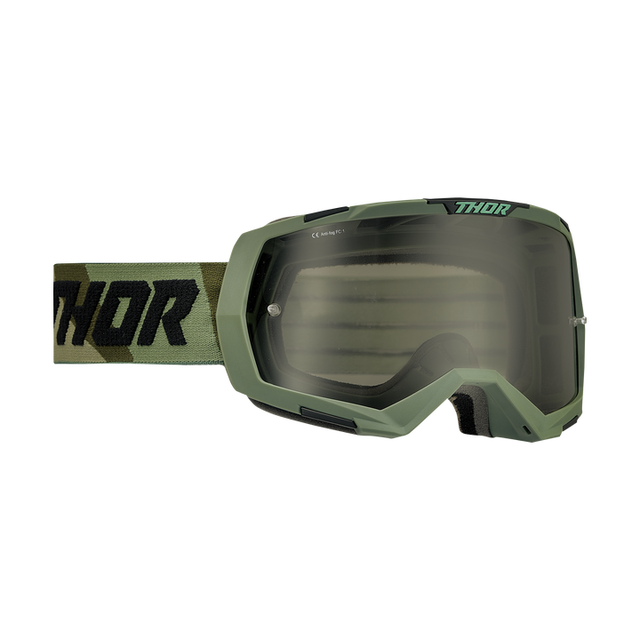 MASQUE LUNETTES CROSS THOR REGIMENT CAMO VERT NOIR