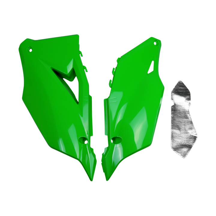 PLAQUES PLASTIQUES LATERALES UFO KX 450 2019-22 KX 250 2021-22