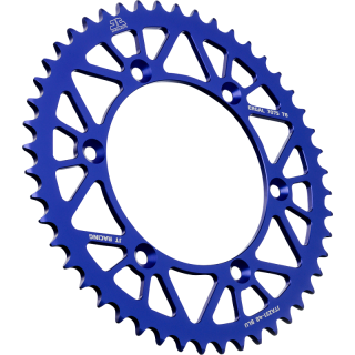 Couronne JT SPROCKETS 48 dents alu bleu ultra-light anti-boue pas 520 type 251 YAMAHA YZF-450 2007-13