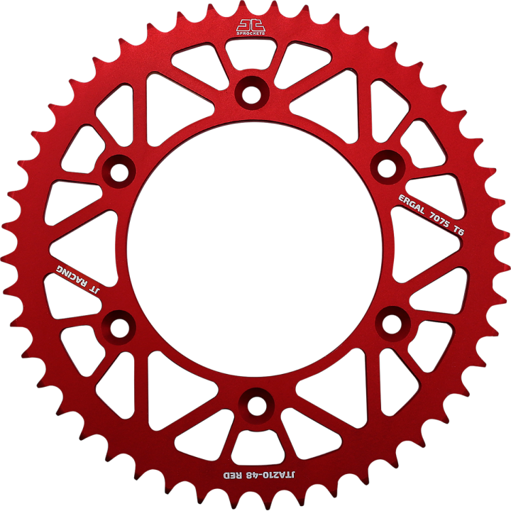 Couronne JT alu rouge type 210 pas 520 48 dents HONDA CRF-450 2004-15