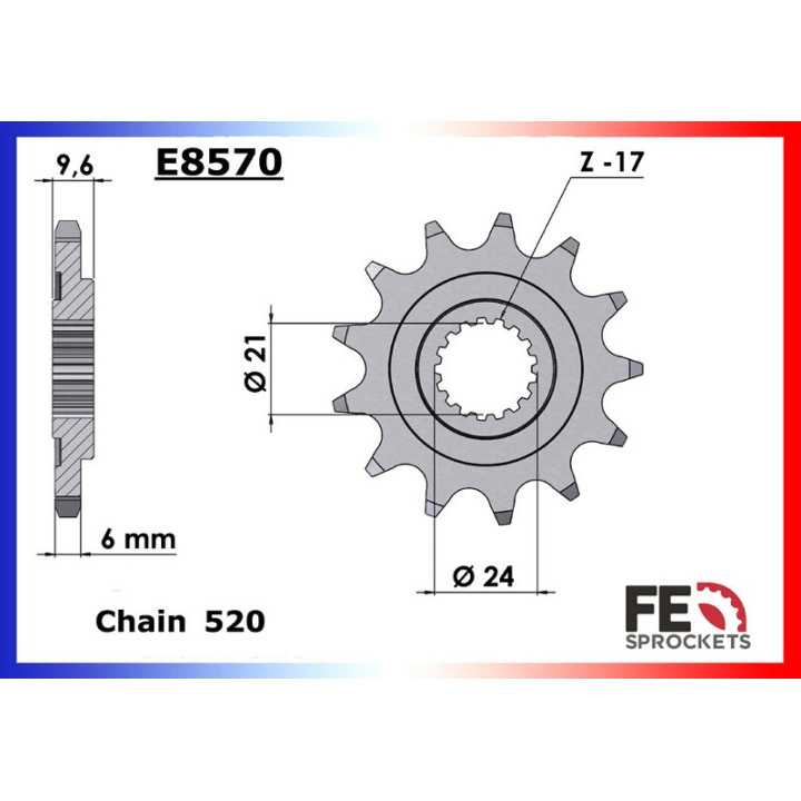Kit chaine France équipement 13 49 Honda CRF 450 2017-23