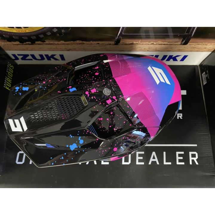 CASQUE SHOT MOTO CROSS FURIOUS MATRIX VIOLET