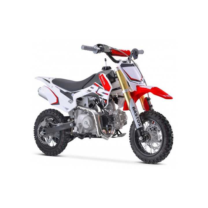 MOTO ENFANT PIT DIRT BIKE BASTOS BS 70cc mini 2025 ROUGE