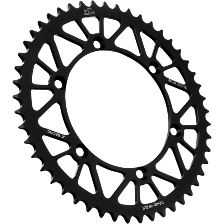 Couronne JT SPROCKETS 49 dents alu ultra-light anti-boue pas 520 type 460 Kawasaki KXF-250 2011-12