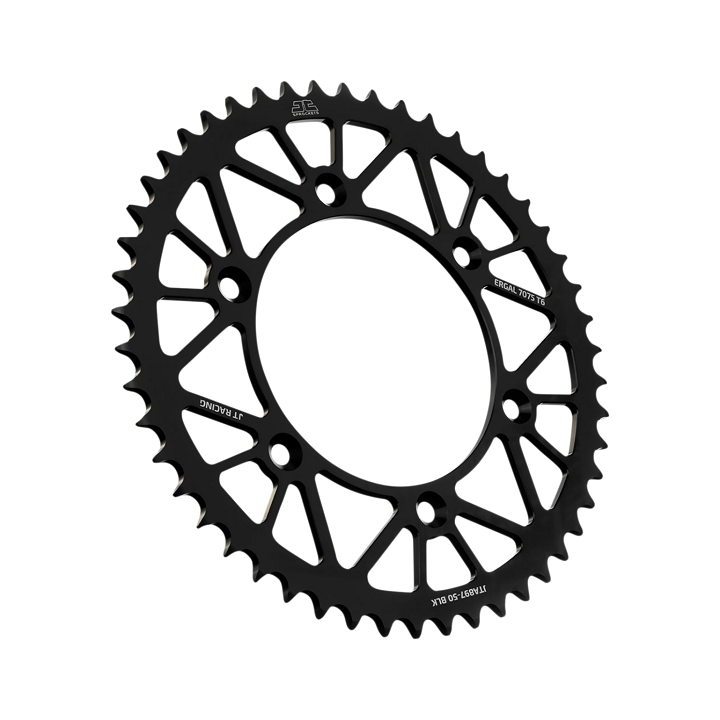Couronne JT SPROCKETS 50 dents alu ultra-light anti-boue pas 520 type 897 KTM SX-250 2004