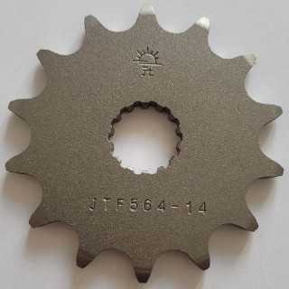 Pignon sortie de boite JT acier type 564 pas 520 14 dents YAMAHA YZ-125 1998-04
