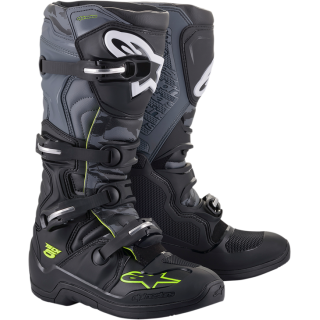 BOTTES CROSS ALPINESTAR NOIR GRIS JAUNE TECH 5