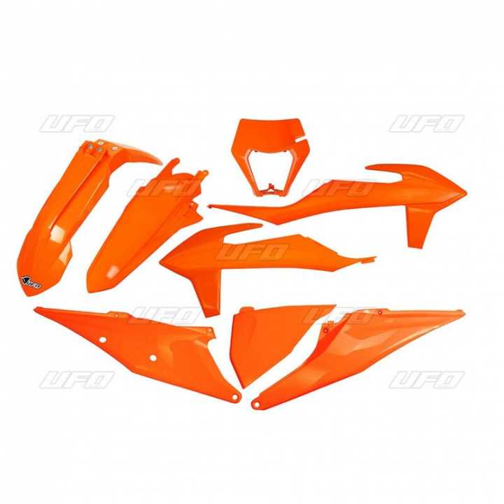 KIT PLASTIQUES CARENAGE ORANGE KTM 150 250 300 EXC 2018-23