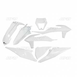 KIT PLASTIQUES CARENAGE BLANC KTM 150 250 300 EXC 2018-23