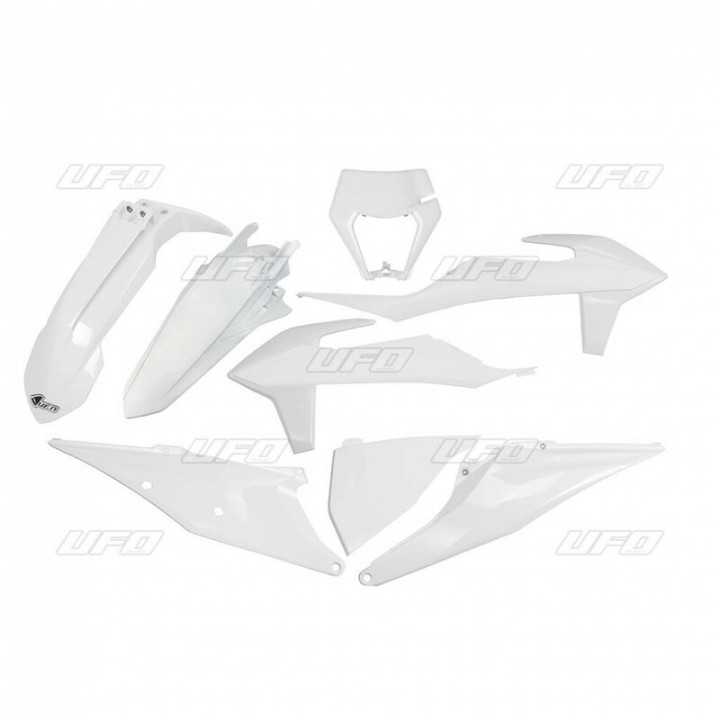 KIT PLASTIQUES BLANC KTM 150 250 300 EXC 2018-23