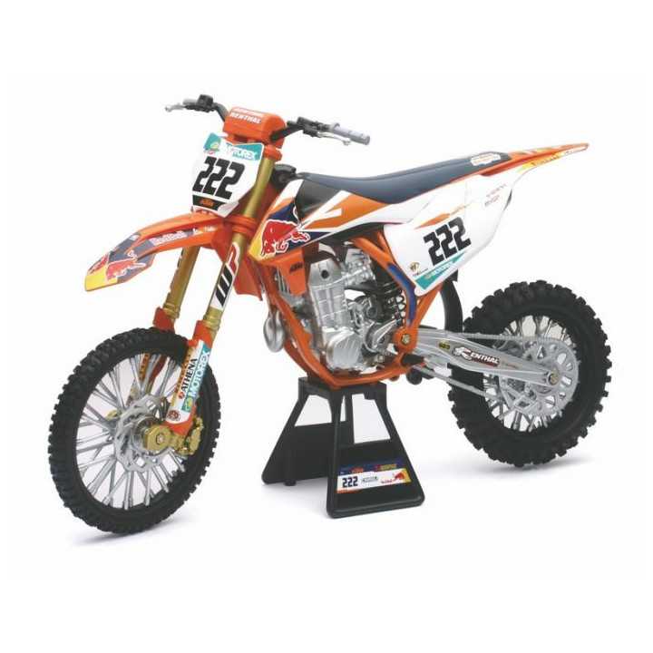 MAQUETTE MOTO CROSS KTM SX-F 450 ANTONIO CAIROLI 1/6 NEWRAY