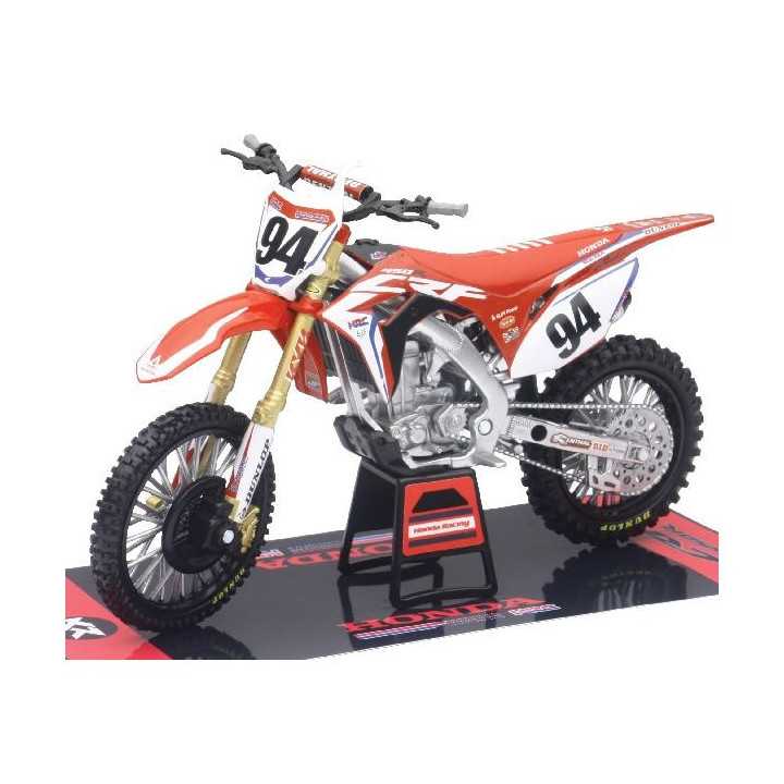MAQUETTE MOTO CROSS HONDA 450 CR-F KEN ROCZEN 1/12 NEWRAY