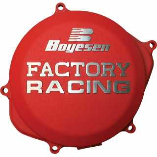 Couvercle de carter d'embrayage BOYESEN Factory Racing Rouge Honda CRF 450 2017-24