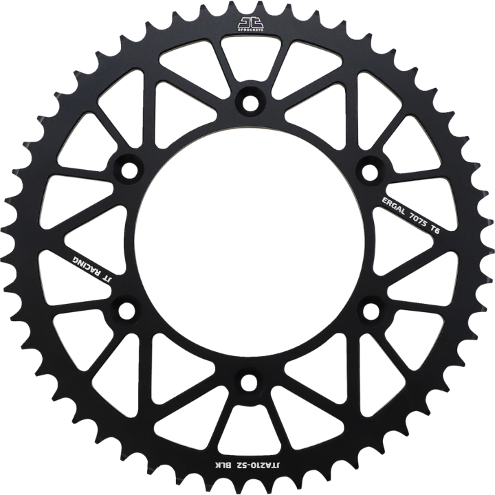 Couronne JT alu noir type 210 pas 520 52 dents HONDA CR 250 125 CRF 450
