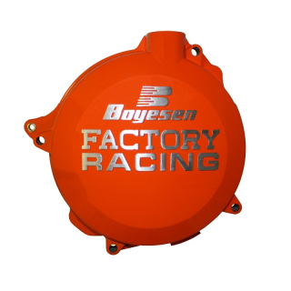 COUVERCLE CARTER D' EMBRAYAGE BOYESEN FACTORY RACING ORANGE KTM SX 125 / EXC 125 / HUSQVARNA