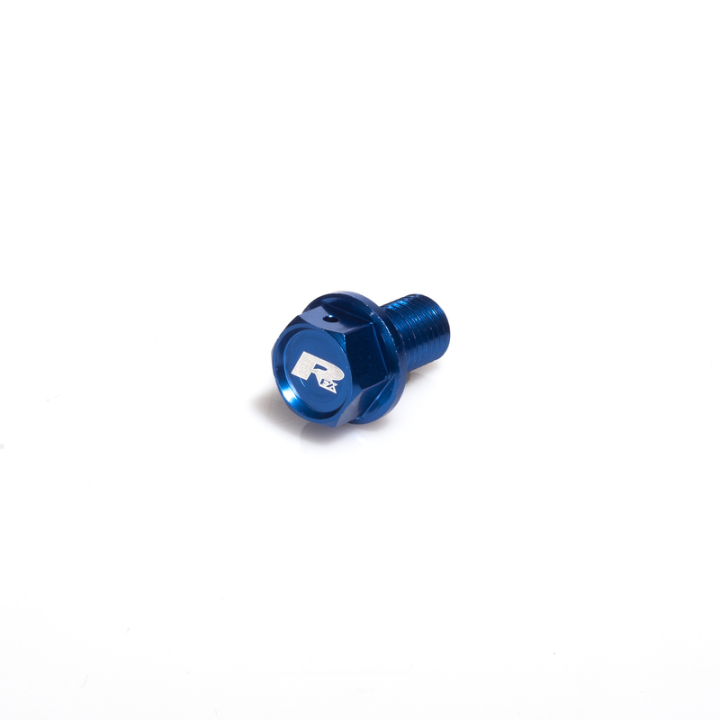BOUCHON VIDANGE AIMENTÉ RFX BLEU M12X1.5X12 KTM SX 125 / EXC 125 / HUSQVARNA