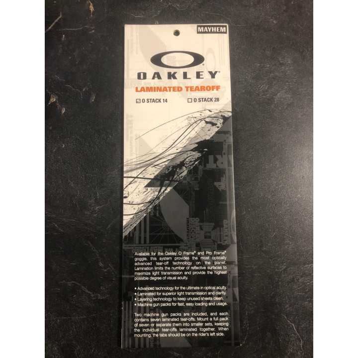 14 TEAR OFF LUNETTES OAKLEY MAYHEM MX