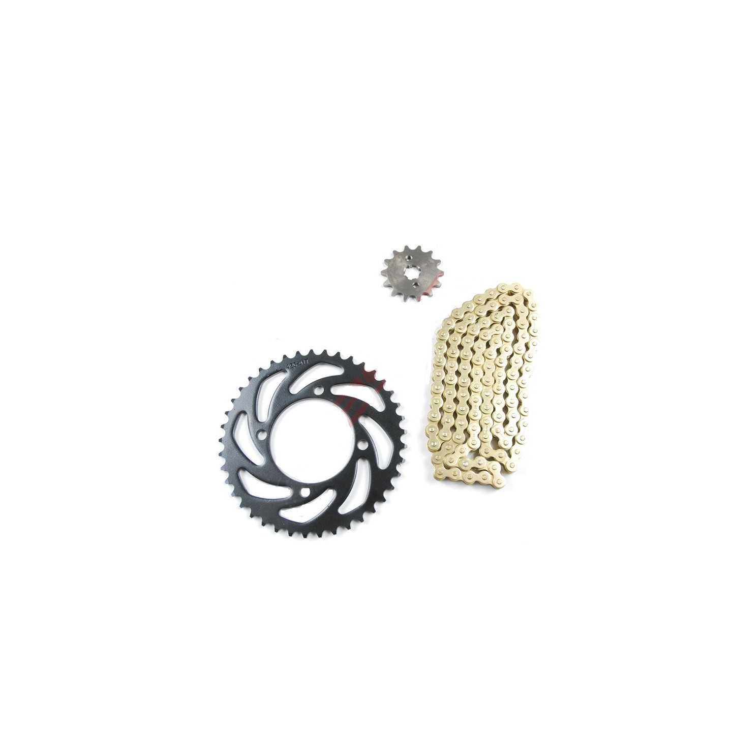 Chaîne 428 renforcée 120 maillons KMC or – Pièce moto 50cc, 125cc