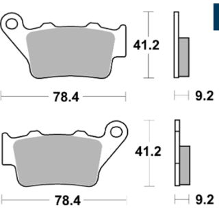 PLAQUETTES DE FREIN ARRIERE AP RACING LMP275OR KTM SX 125 1996/2003