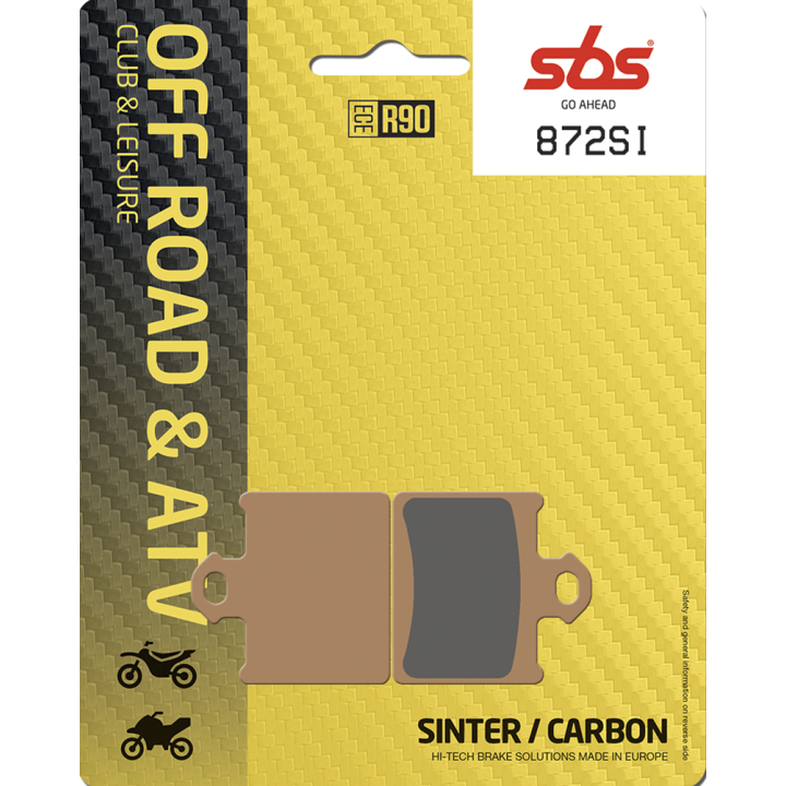 PLAQUETTES DE FREIN ARRIERE SBS 872SI KTM SX 85 2011/2024