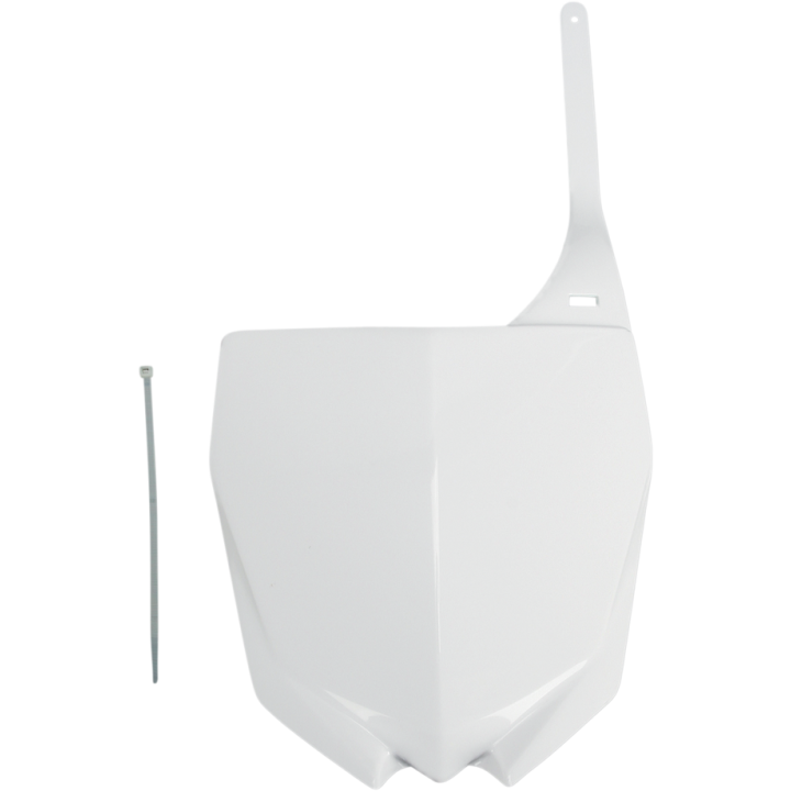 PLAQUE NUMERO FRONTALE UFO BLANCHE YAMAHA YZ 125 2015-21