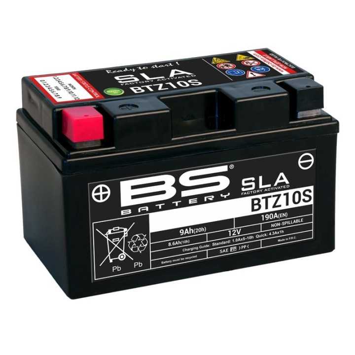 BATTERIE BS sans entretien activé usine - BTZ10S KAWASAKI Z650 abs
